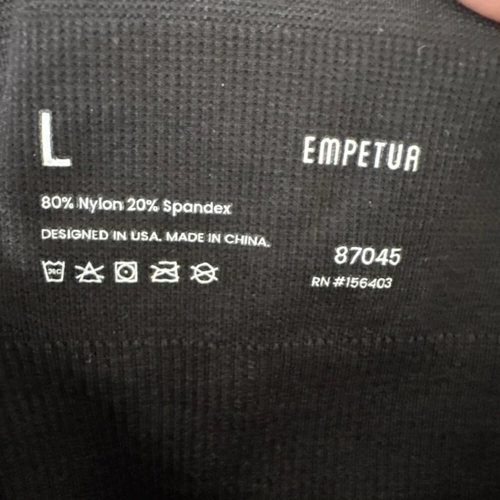 Empetur Women's L Smooth Waist‎ Trainer Black NWT